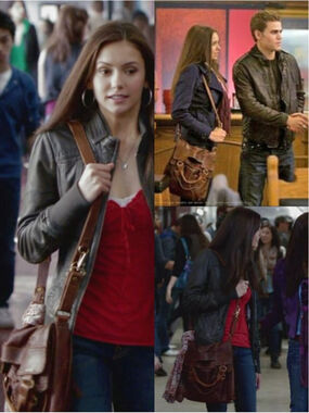 ASO Elena Gilbert Vampire Diaries Pilot Y2K Brown Leather Bag Purse Lucky Brand